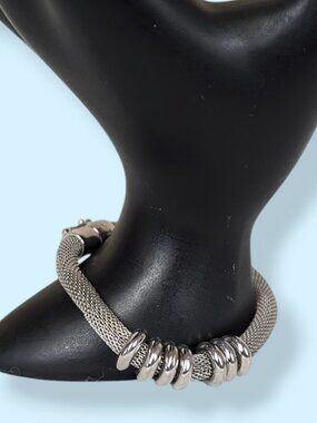 Anne Klein Metal Mesh Tube Bracelet
